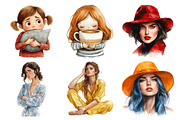 Sassy Woman Watercolor Clipart, an Illustration by Daily.Designs (Thumbnail 3 of 5)