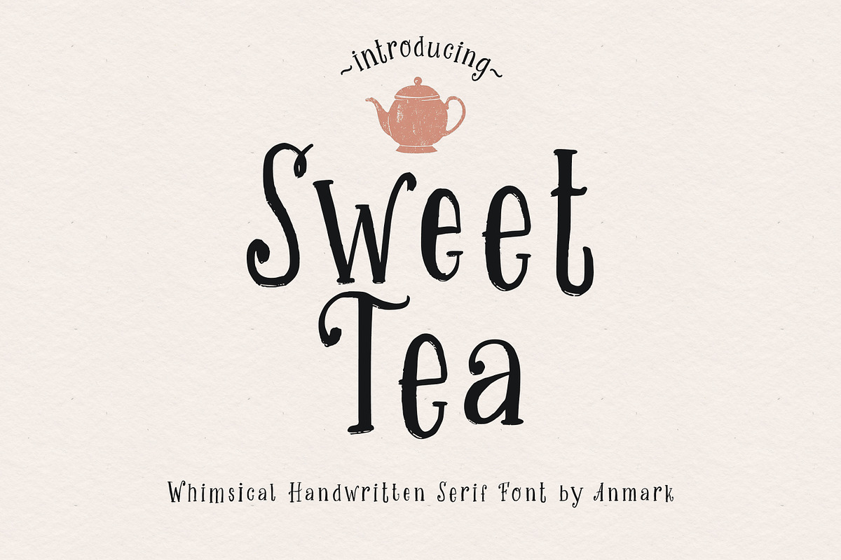 Sweet Tea: Handwritten Serif Font, a Handwritten Font by AnMark (Photo 1 of 12)