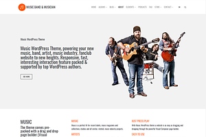 Music Band Musician WordPress Theme