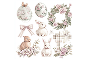 Prompt Pastel Color Easter Clipart, a Seasonal Illustration by Creative design (Thumbnail 4 of 7)