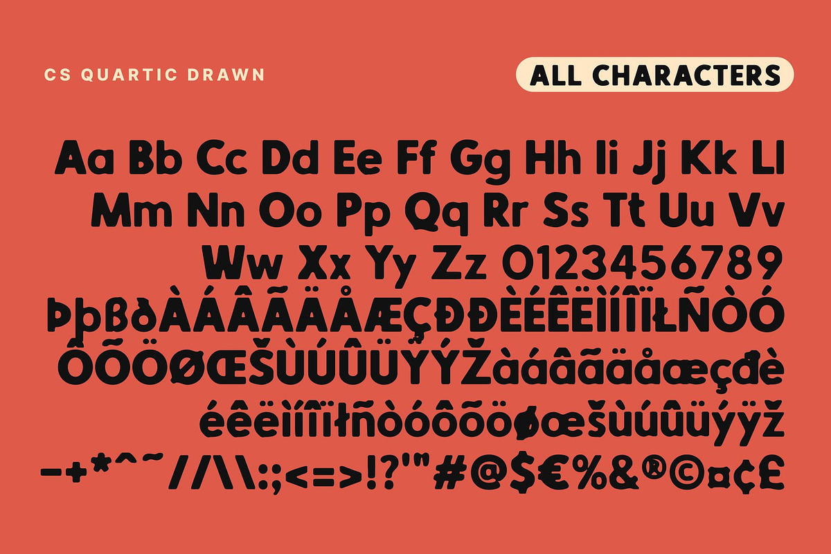 CS Quartic Drawn, a Sans Serif Font by Craft Supply Co. (Photo 8 of 8)