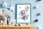 Airplane & Brave Pilots Watercolor, an Animal Illustration by AlineArtStore (Thumbnail 4 of 4)