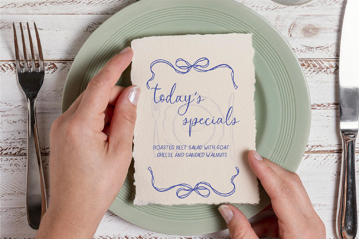 Bonjour Amour — A Whimsical Font, a Handwritten Font by Prestige Artsy Studio (Photo 2 of 8)