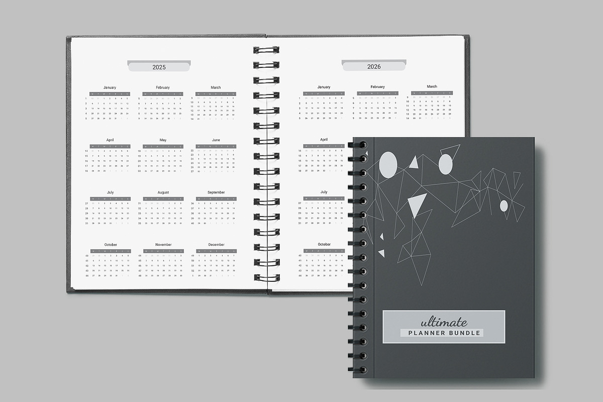 Ultimate Planner Bundle/ Yearly plan, a Stationery Template by Design Zone (Photo 8 of 9)