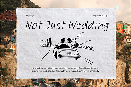 Not Just Wedding: Textured Doodles, a Decorative Illustration by Veyla