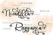 Angelinn Monogram, a Script Font by Letterara (Thumbnail 9 of 12)