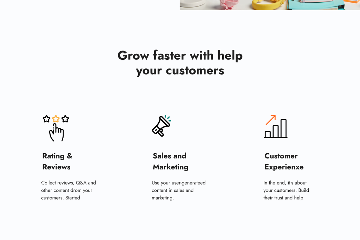 Social proofing Landing Page, a Landing Page Template by FoxStore (Photo 3 of 6)