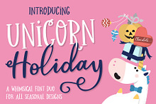 Unicorn Holiday Font Duo