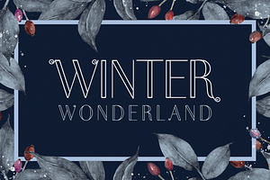 Merry Winter Christmas Display Font