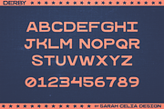 Derby - Sans Serif Display Font, a Sans Serif Font by Sarah Celia Design (Thumbnail 2 of 4)
