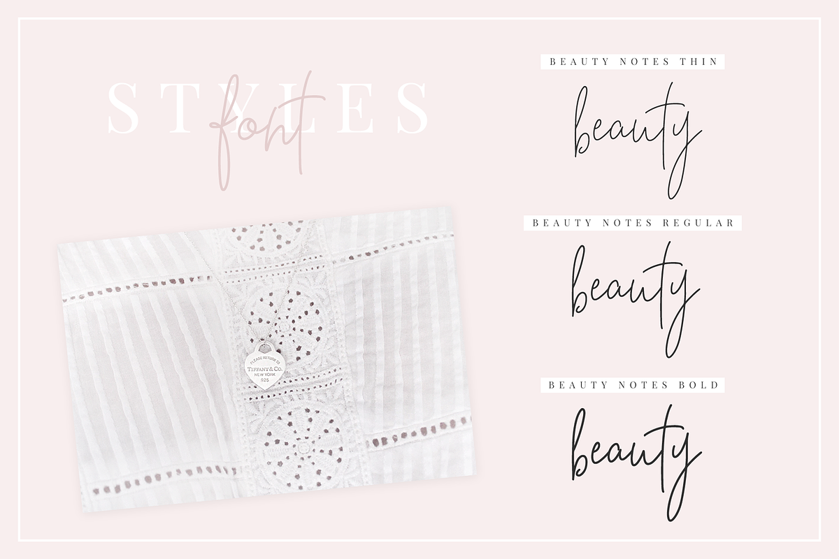 Beauty Notes Script + Illustrations, a Script Font by Design Pixie (Photo 11 of 15)