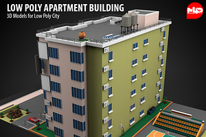 Low Poly Apartment Building