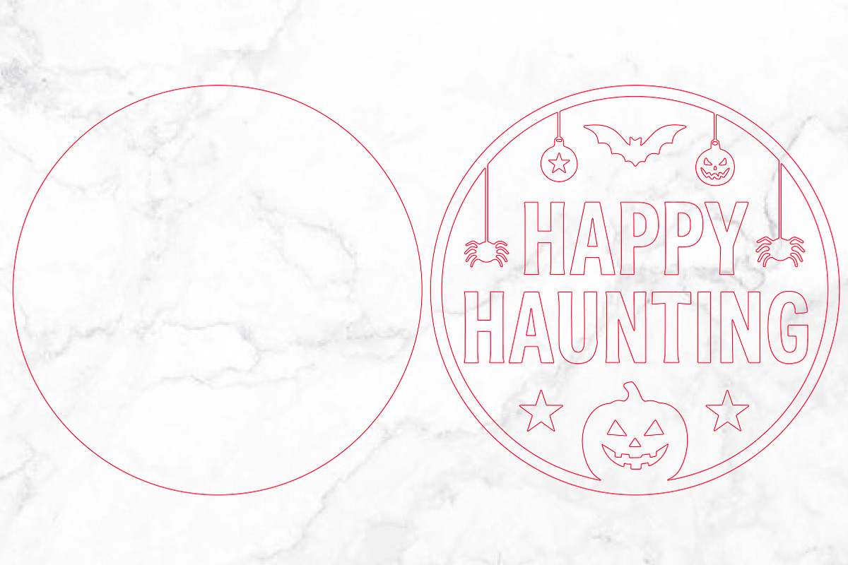 Happy Haunting Halloween Sign SVG, an Object Graphic by Rose Art (Photo 3 of 3)