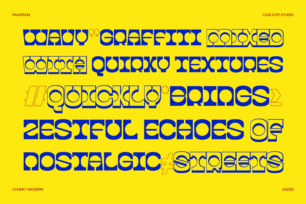 MIJON | Chunky Modern Display Font, a Sans Serif Font by Casloop Studio (Photo 9 of 11)