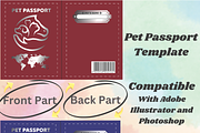 Stylish Editable Pet Passport Design, a Print Template by Illustrations By Azmira (Thumbnail 1 of 7)