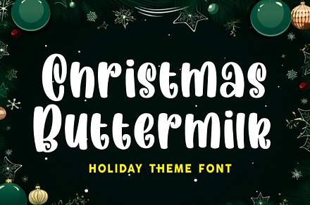 Christmas Buttermilk, a Handwritten Font by Mozatype
