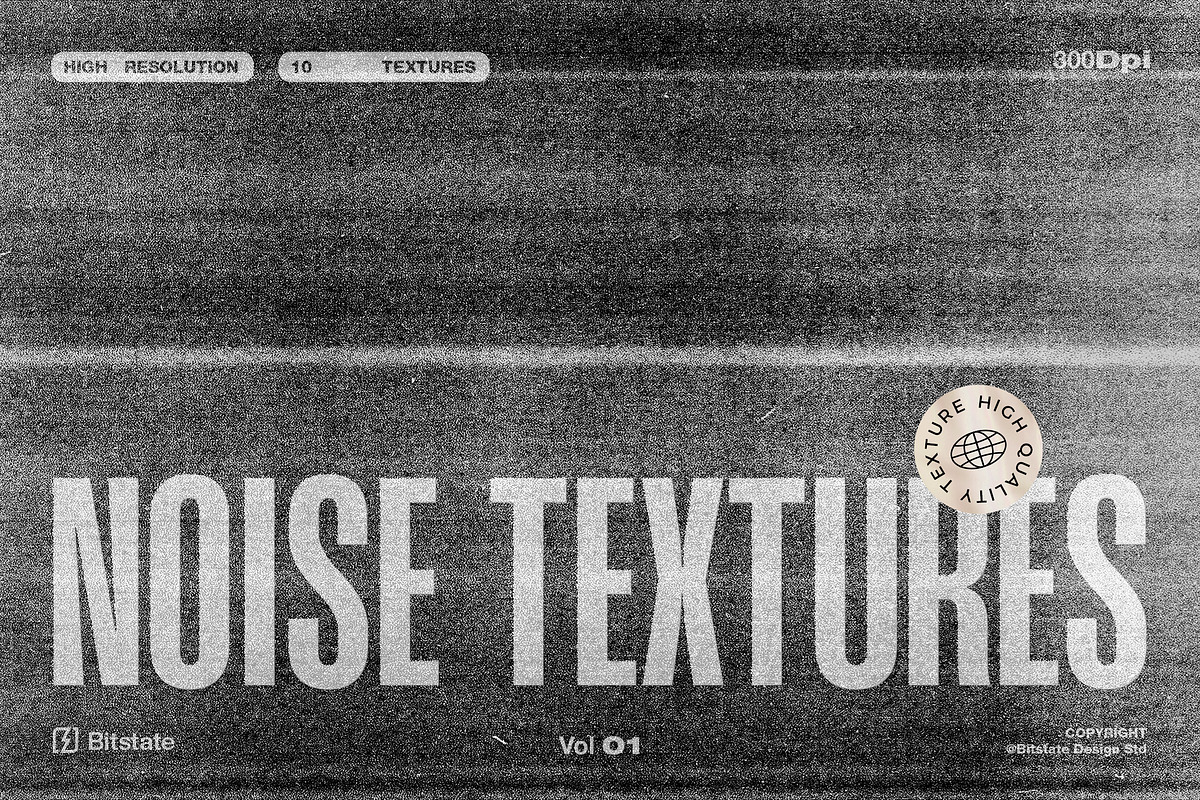 Noise Texture Overlays, a Texture Graphic by Bitstate Design (Photo 1 of 4)