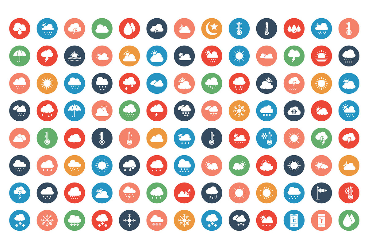 440 Weather Vector Icons Pack, an Outline Icon by Vector Portal (Photo 3 of 4)