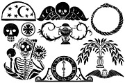 Gravestone Graphics From New England, an Illustration by Little Bunny Sunshine (Thumbnail 7 of 10)