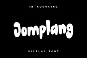Jomplang - Display Font, a Handwritten Font by GFRcreative (Thumbnail 1 of 6)