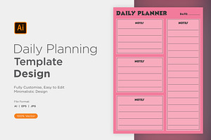 Daily Planner Sheet Design -42