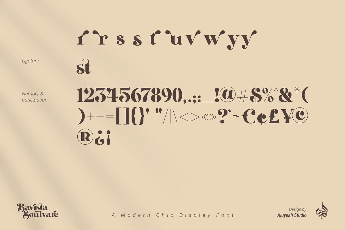 Bavista Soulvare, a Font by Aluyeah Studio (Photo 15 of 15)