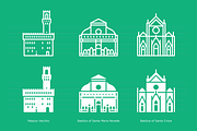 Landmarks of Italy - Florence, an Outline Icon by Jozsef Balazs-Hegedus (Thumbnail 5 of 7)