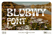 Aesthetic Bubbly Experimental Font, a Sans Serif Font by Drizy (Thumbnail 1 of 10)