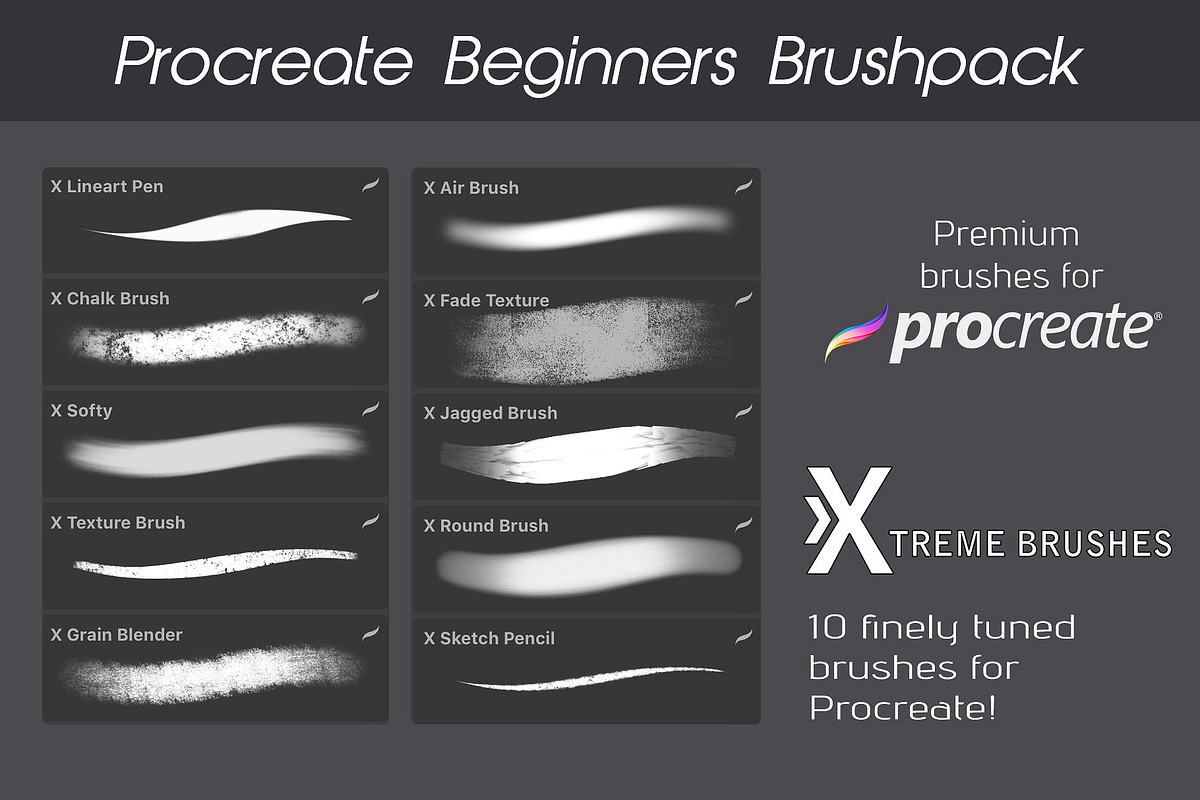 Procreate MEGA BUNDLE! (1K+ BRUSHES) preview 8