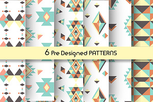 Pastel Aztec Patterns And Prints