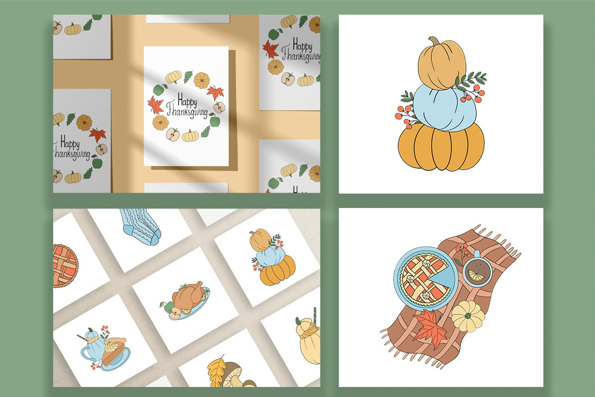 Thanksgiving Clipart, a Seasonal Illustration by Mari_Caliart (Photo 9 of 9)