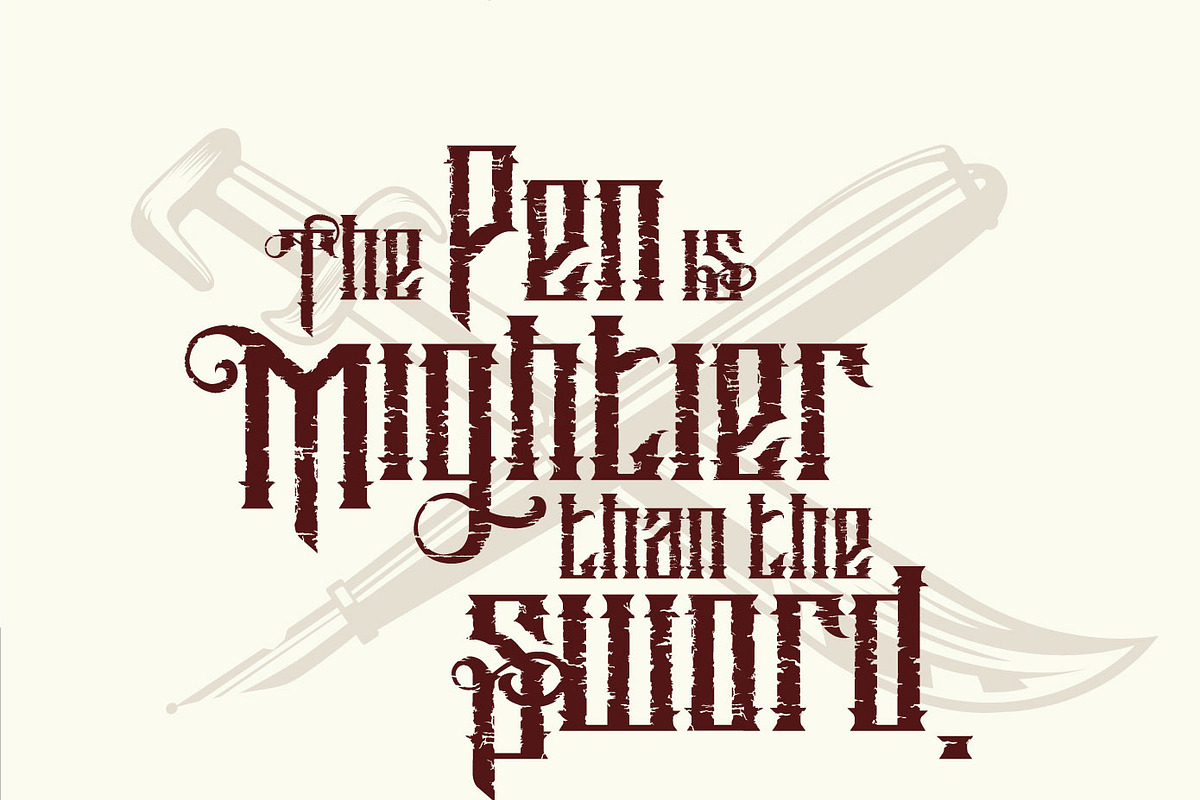 Mughals Font Family preview 3
