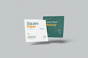 Square Paper Mockup, a Books & Magazine Mockup by Gatamotion (Thumbnail 3 of 5)