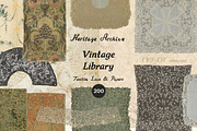 VINTAGE LIBRARY Textile, Lace, Paper, an Object Graphic by Lana Elanor (Thumbnail 5 of 14)