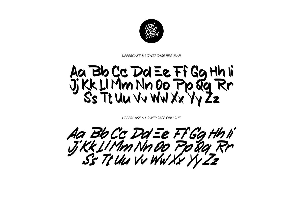 New Kids Crew - Graffiti Type, a Font by ikiiko (Photo 6 of 8)