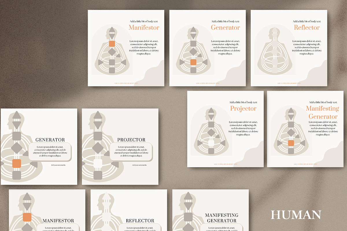 Human Design Instagram Template, a Social Media Template by Backyard Rose (Photo 6 of 28)