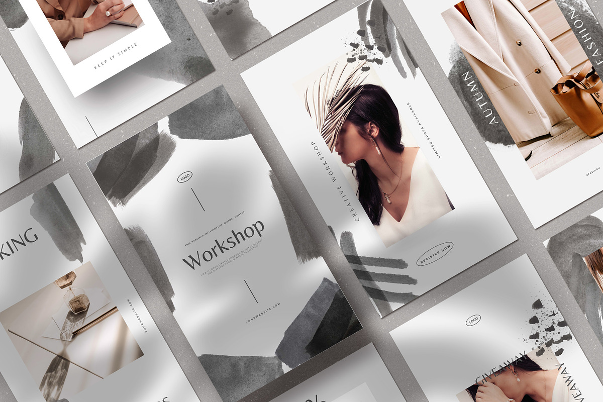 Watercolor Social Media Templates, a Social Media Template by AndrewPixel (Photo 9 of 10)