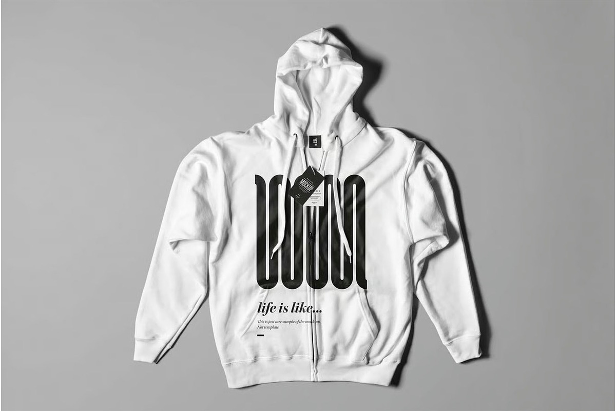 Hoodie Mock-up, a Hoody Mockup by zippypixelstudio (Photo 2 of 7)