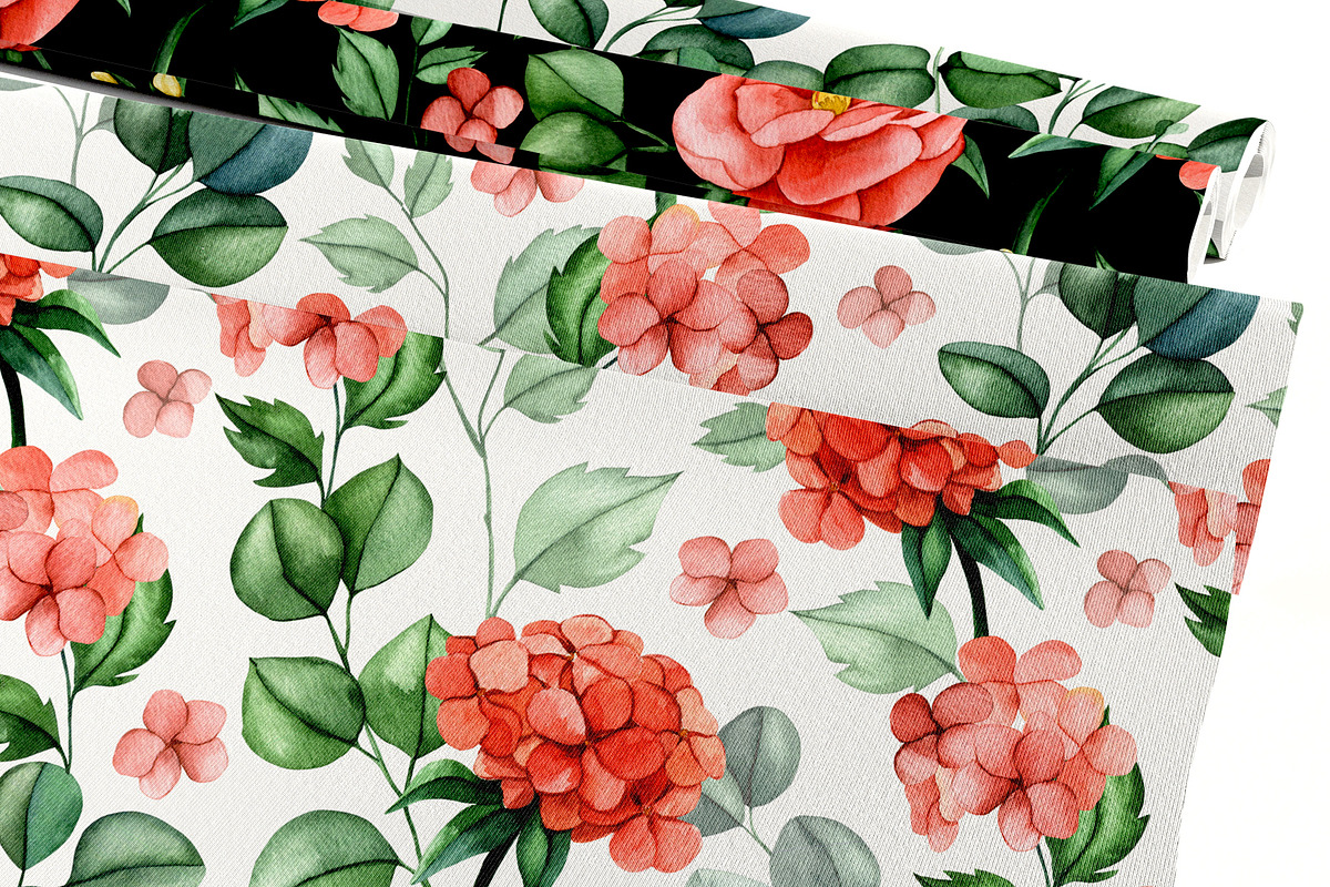 Pink flowers. Watercolor collection, a Decorative Illustration by made by Tanya (Photo 5 of 5)