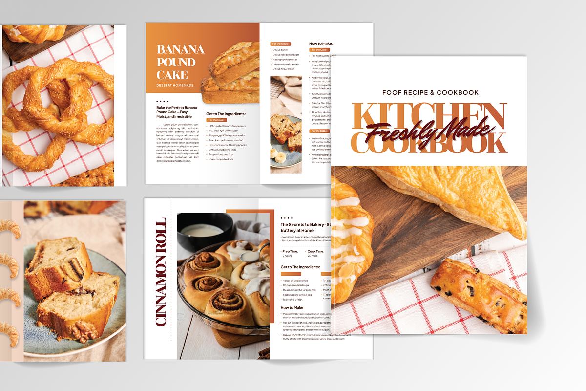 Recipes Cook Book Template, a Magazine Template by MMPixelCraft (Photo 2 of 4)