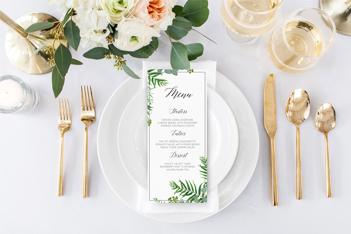 Wedding collection - Tropical green, an Invitation Template by Alewiena (Photo 7 of 8)