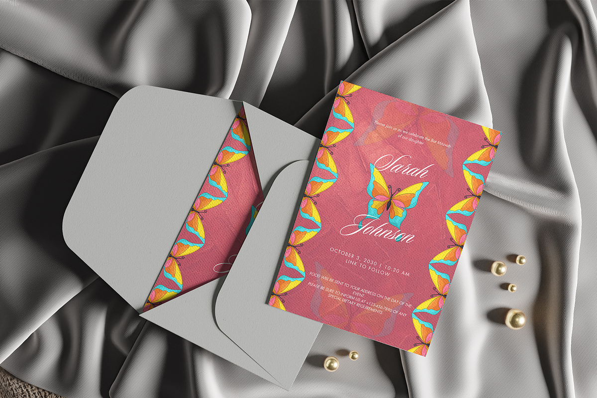 Butterfly Wedding Invite Template, an Invitation Template by InvitingStorys (Photo 5 of 11)