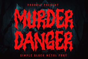 Murder Danger - Horror Font