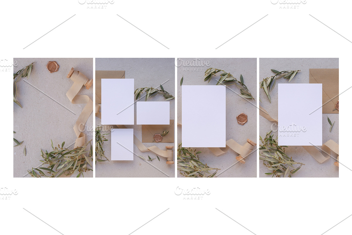 Olive  invite mock up bundle featuring mockup, mock up, and mockups, an Arts & Entertainment Photo by Mockette (Photo 2 of 3)