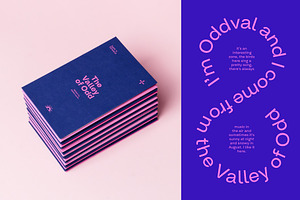 Oddval Text Font Family