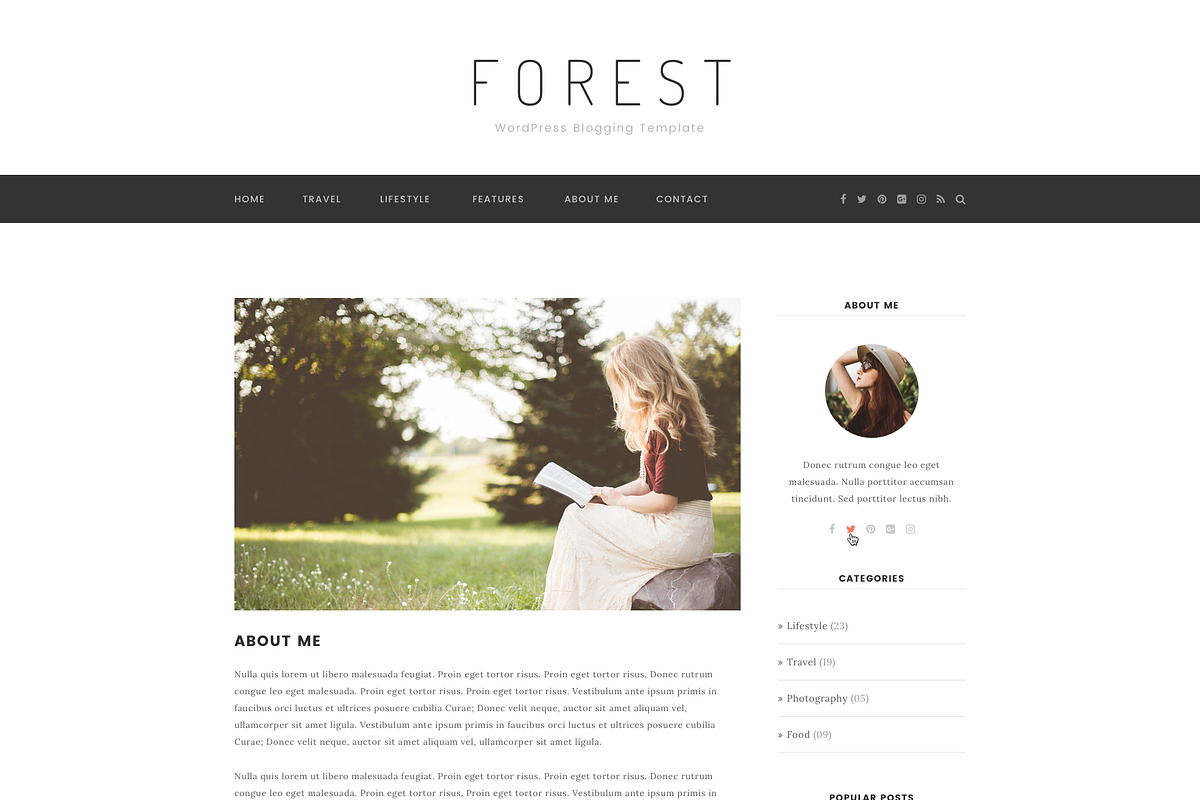 Forest - Minimal Blogging Template, a Device Mockup by bigpsfan's SHOP (Photo 16 of 20)