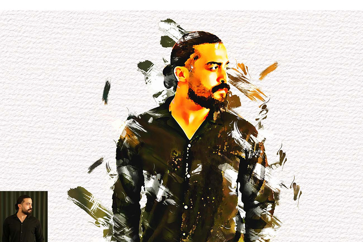 Dry Brush Artistic Paint FX, an Action Add-On by Studio Retouch (Photo 3 of 14)