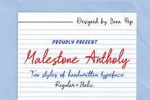 Malestone Antholy / Handwriting type