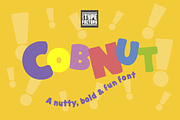 Cobnut - a nutty, bold and fun font, a Font by Little Type Factory (Thumbnail 12 of 12)