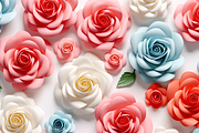 3D Wedding Roses, a Pattern Graphic by Printable Treasure (Thumbnail 2 of 5)